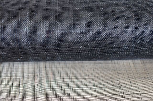 SINAMAY ABACA FABRIC BLACK COLOR